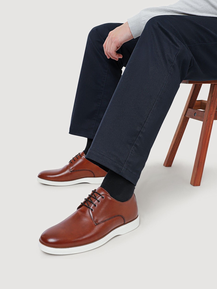 Jones Bootmaker Brown Kolten Leather Lace-Up Shoes - Image 1 of 5 Jones Bootmaker Brown Kolten Leather Lace-Up Shoes - Image 1 of 5