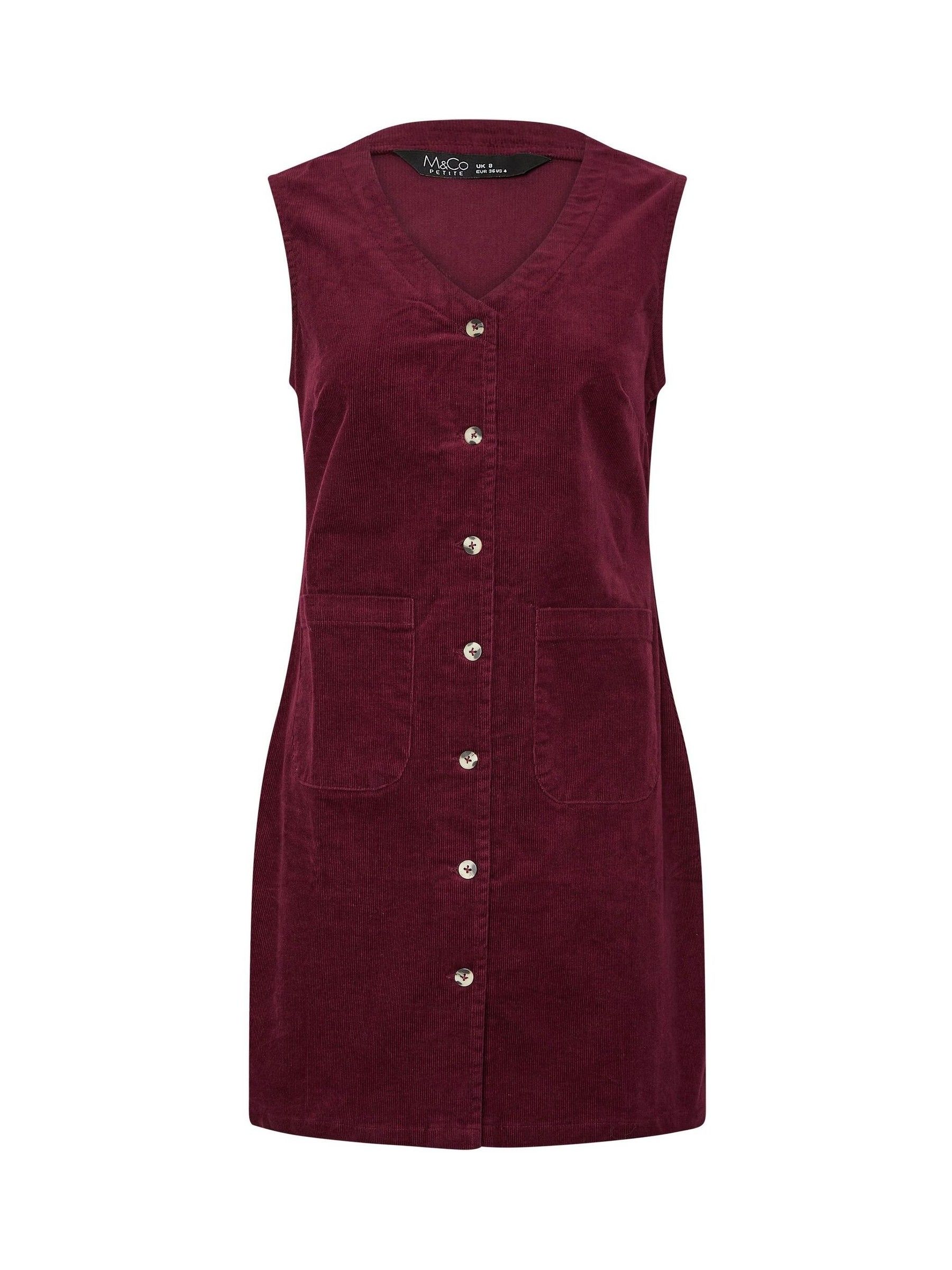 burgundy pinafore dress womens Daring Diva Women's Corduroy Button Down Pinafore Overall Dress L Burgundy, Size: Large, Red