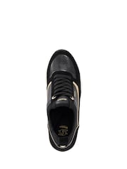 Dune London Black Ellaina Mix Material Wedge - Image 4 of 5