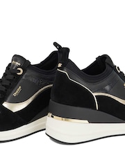 Dune London Black Ellaina Mix Material Wedge - Image 5 of 5