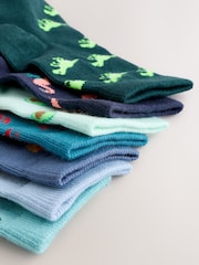 Summer All Over Print Cotton Rich Socks 7 Pack - Image 2 of 3
