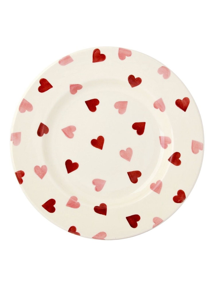Emma Bridgewater Cream Pink Hearts 8 1/2 Inch Side Plate - Image 2 of 2 Emma Bridgewater Cream Pink Hearts 8 1/2 Inch Side Plate - Image 2 of 2