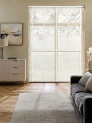 White Polar Made To Measure 35mm Sunwood 25mm Chalk Taped Venetian Blinds - Image 1 of 7