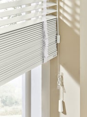 White Polar Made To Measure 35mm Sunwood 25mm Chalk Taped Venetian Blinds - Image 6 of 7