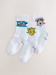 Marvel Groot - License Cotton Rich Ribbed Sports Socks 3 Pack - Imagen 1 de 3