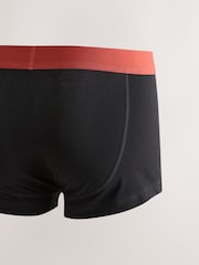 Black Red/Blue Pastel Waistband - Hipsteru bokseršortu 5 iepakojums - Attēls 7 no 9