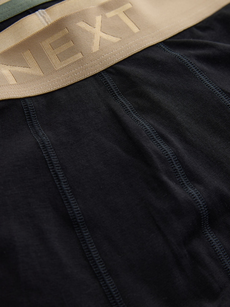 Black Red/Blue Pastel Waistband - Hipsteru bokseršortu 5 iepakojums - Attēls 9 no 9