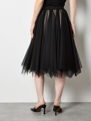 Apricot Black Colour Block Tulle Reversible Skirt - Image 6 of 6