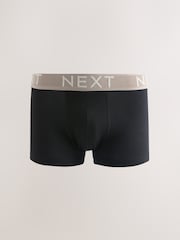 Black Red/Blue Textured Waistbands Hipster Boxers 5 Pack - Image 5 of 9