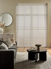White Gloss Pure Made To Measure 50mm Sunwood 38mm Cotton Taped Venetian Blinds - Image 3 of 6