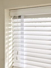 White Gloss Pure Made To Measure 50mm Sunwood 38mm Cotton Taped Venetian Blinds - Image 4 of 6