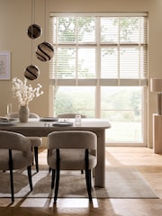 Cream Morena Made To Measure 50mm Sunwood 38mm Mist Taped Venetian Blinds - Image 2 of 6