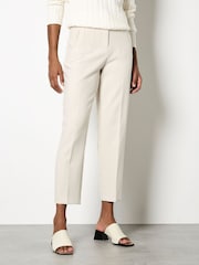 Apricot Natural Pleat Tapered Tailored Trousers - Image 1 of 5