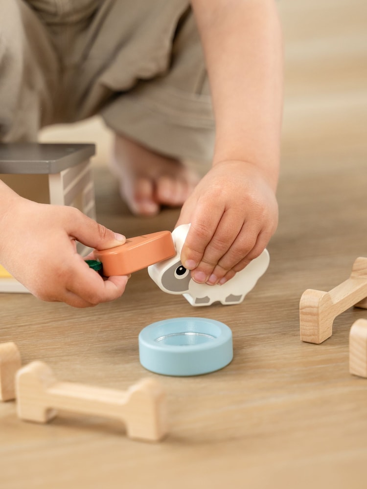 Done by Deer Tiny Farm Wooden Sheepy Play Set - Image 2 of 6