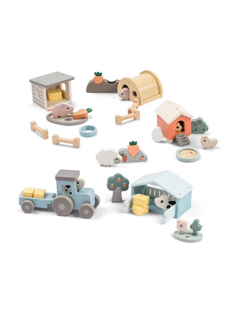 Done by Deer Tiny Farm Wooden Clucky Play Set - Image 6 of 6