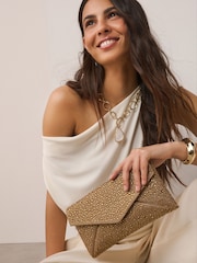 Bronze Sparkle Clutch Bag - Image 3 of 10