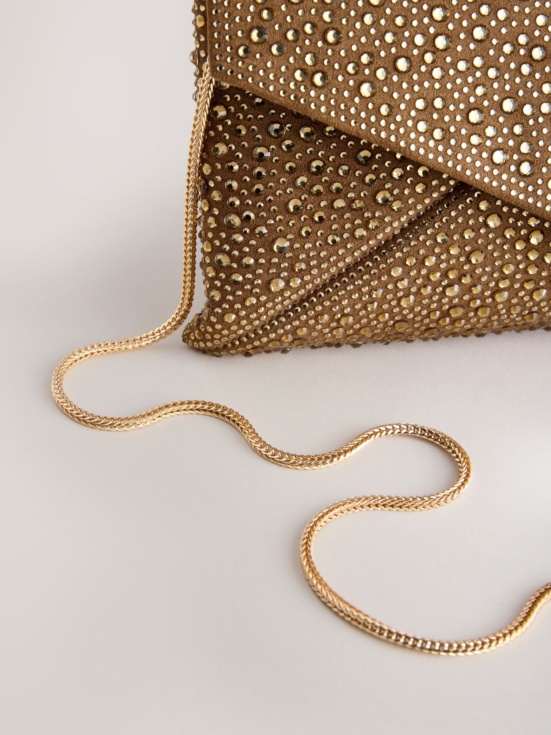 Buy Bronze Sparkle Clutch Bag from Next South Africa