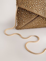 Bronze Sparkle Clutch Bag - Image 9 of 10