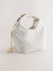 Print Beaded Fruit Top Handle Bag - Image 6 of 9