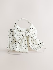 Monochrom - Handtasche mit Satinschleife - Bild 5 von 9