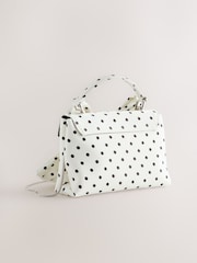 Monochrom - Handtasche mit Satinschleife - Bild 6 von 9