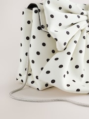 Monochrom - Handtasche mit Satinschleife - Bild 7 von 9