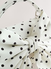 Monochrom - Handtasche mit Satinschleife - Bild 8 von 9