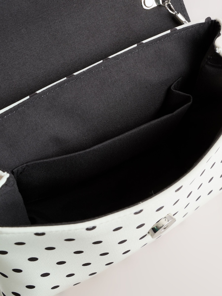 Monochrom - Handtasche mit Satinschleife - Bild 9 von 9