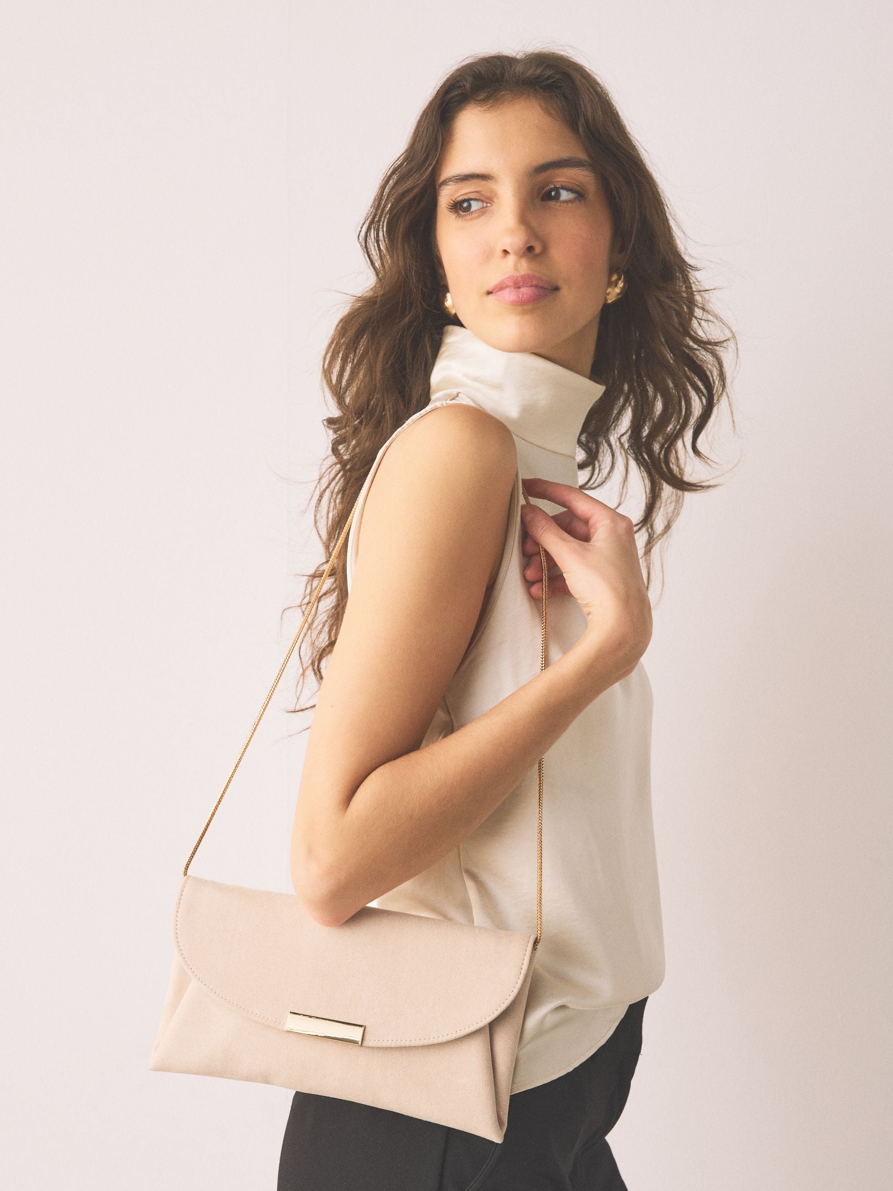 Buy Nude Clutch Bag from Next Canada