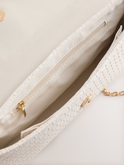 Bone Weave Embossed Clutch Bag - Image 8 of 9