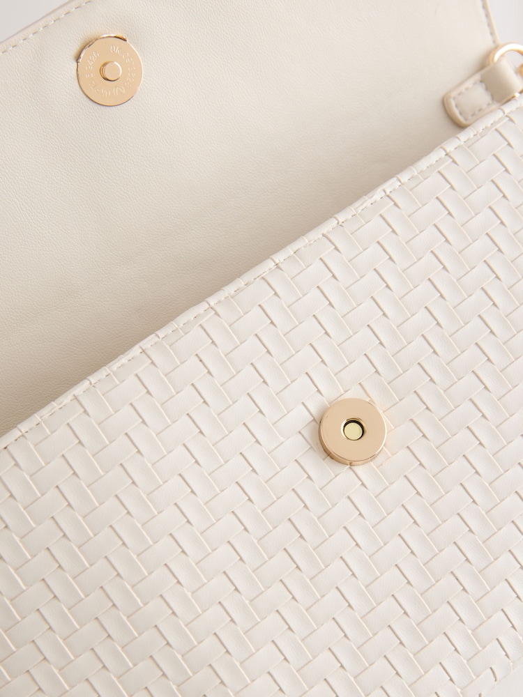 Bone Weave Embossed Clutch Bag - Image 9 of 9