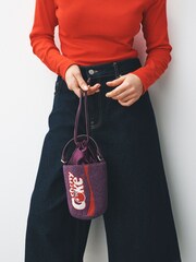 Red Cherry Coke License Beaded Cross Body Bag - Image 2 of 9