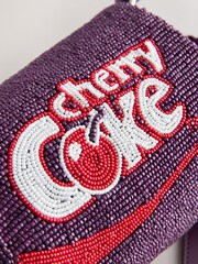 Red Cherry Coke License Beaded Cross Body Bag - Image 7 of 9