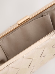 Розово-золотистый - Плетеный клатч - Изображение 8 8