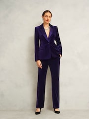 Hobbs Purple Heather Trousers - Image 1 of 4
