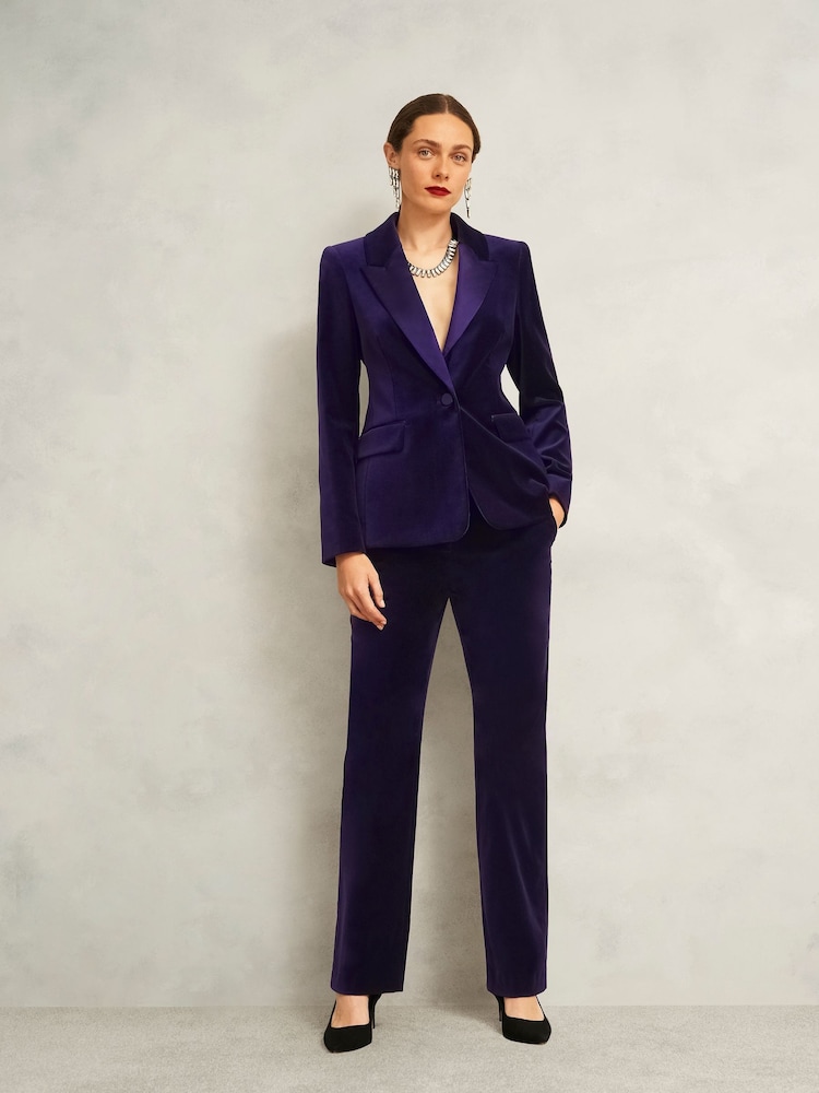 Hobbs Purple Heather Trousers - Image 1 of 4