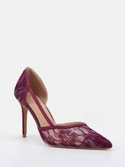 Novo Red Ideal Point Two Part Stiletto Courts - Image 3 of 6