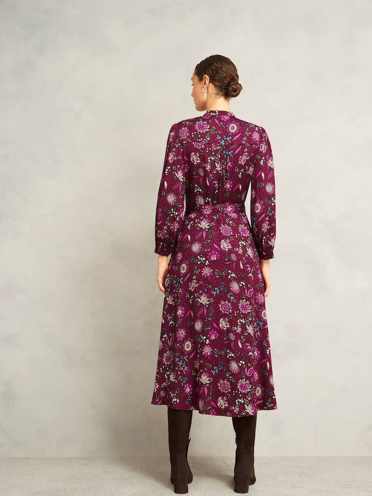Hobbs Red Petite Sofia Dress - Image 2 of 4