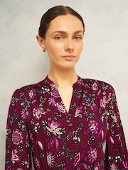 Hobbs Red Petite Sofia Dress - Image 3 of 4