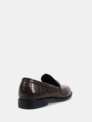 Novo Tan Brown CARMELLA Stud Detail Loafer - Image 4 of 6