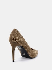 Novo Metallic Standard Fit Immaculate Point Court Shoes - Image 4 of 6