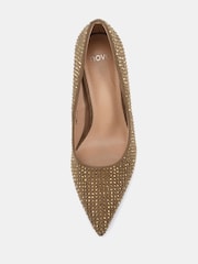 Novo Metallic Standard Fit Immaculate Point Court Shoes - Image 5 of 6