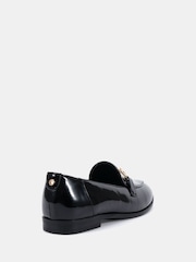 Novo Black Wide Fit Celeste Ring Trim Loafers - Image 4 of 6