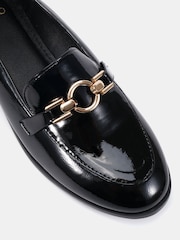Novo Black Wide Fit Celeste Ring Trim Loafers - Image 6 of 6