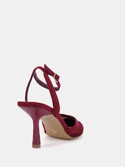 Novo Red ICY Mesh Ankle Strap Stiletto Courts - Image 4 of 6