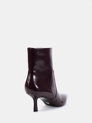 Vermelho - Novo Kylie Mid Stiletto Heel Point Ankle Boots - Imagem 4 de 6