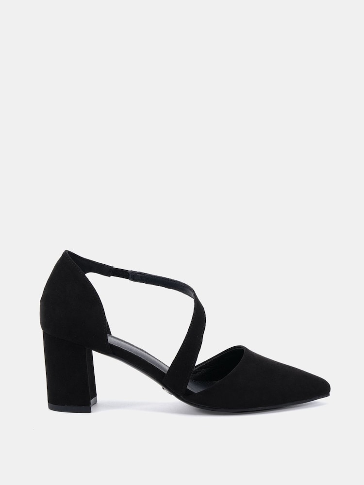 Novo Black IDAHO Mid Block Asymetric Strap Point Courts - Image 2 of 6