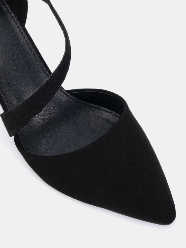 Novo Black IDAHO Mid Block Asymetric Strap Point Courts - Image 6 of 6