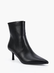 Novo Black Kylie Mid Stiletto Heel Point Ankle Boots - Image 3 of 6