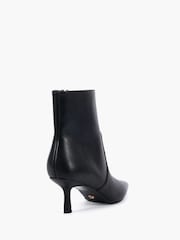 Novo Black Kylie Mid Stiletto Heel Point Ankle Boots - Image 4 of 6